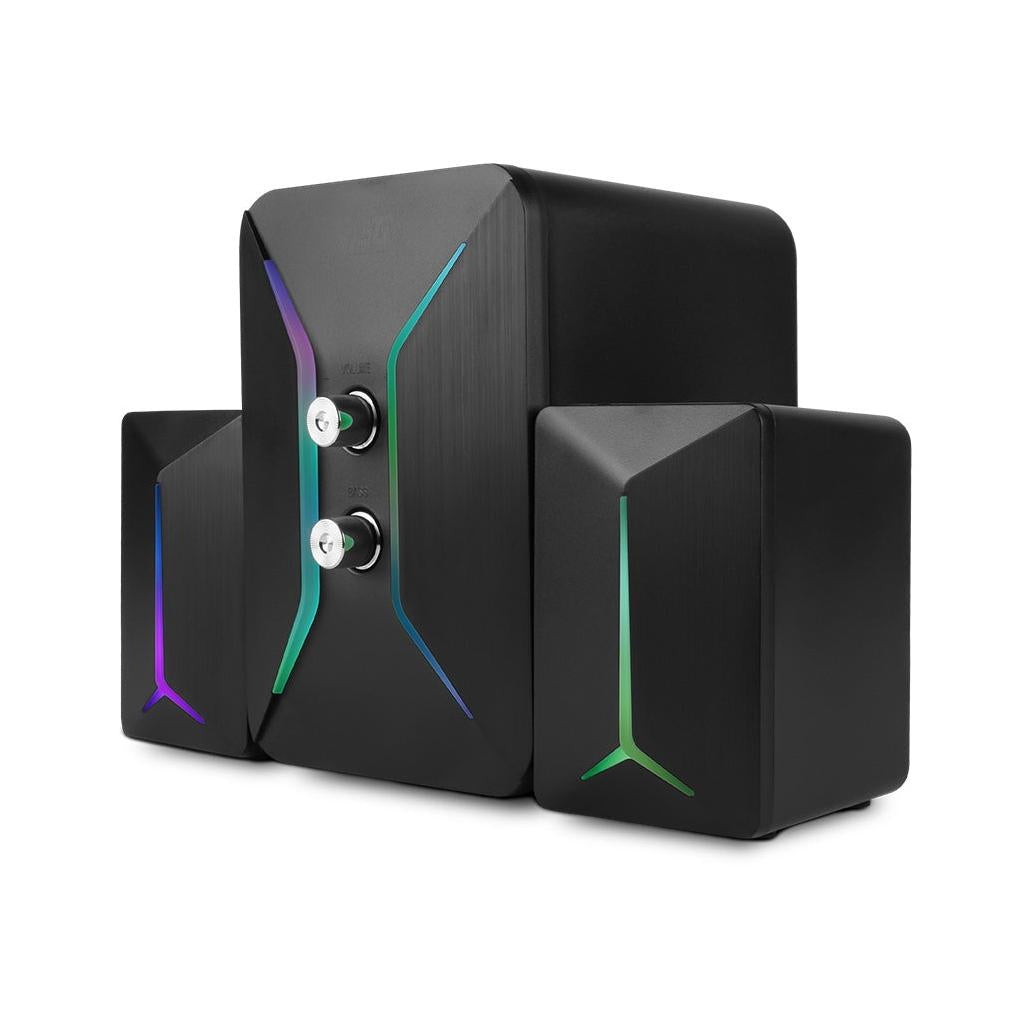 Vorago Bocinas con Subwoofer Start The Game SPK-250 RGB, Alámbrico, 2.1, 11W RMS, USB, Negro