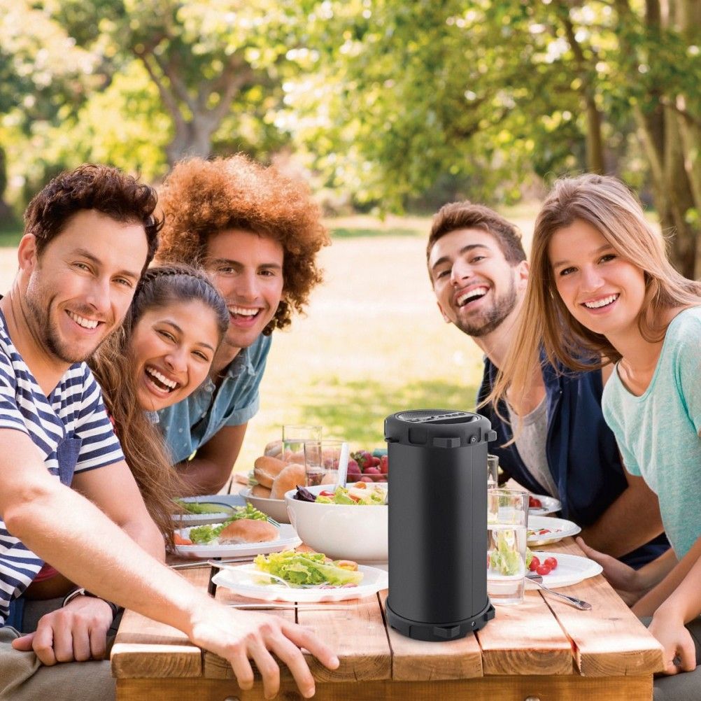 Mini Bocina Steren BOC-857 10W Inalámbrico Bluetooth Batería Integrada Negro