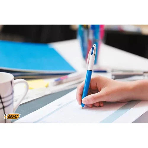 Pluma Bolígrafo Bic 4 Color Original Multicolor 1.0 Mm 6 Pzs