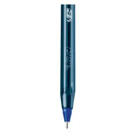 Bolígrafo BIC Cristal Precisión y Suavidad Punto Ultra Fino 0.7mm Color Azul C/12 Pzas