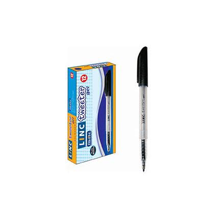 BOLIGRAFO LINC TWEETER GEL ECONOMICO NEGRO CAJA C/12 PZAS