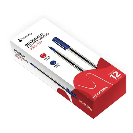 Bolígrafo Nextep Pro-Tip Color Azul Medio 1mm c/12