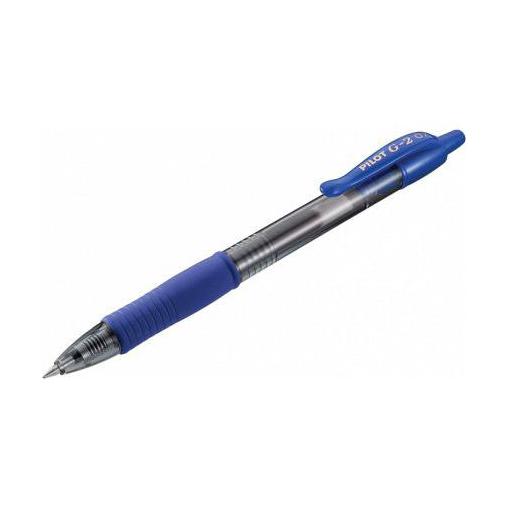 Pilot Bolígrafo G2-7 Gel Ink, Punto Fino, Azul, 12 Piezas