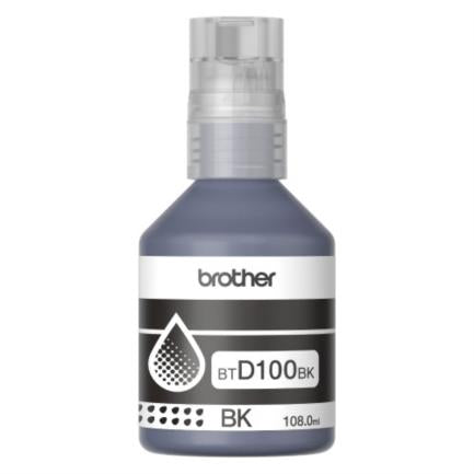 Botella de Tinta Negra para Impresora Brother BTD100BK 7.500 Páginas