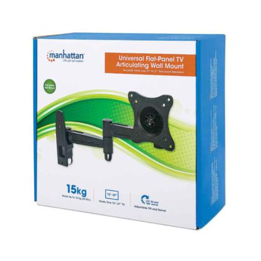 Manhattan Brazo de Pared para Monitor 13'', hasta 15Kg, Negro