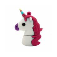 Memoria USB BRobotix 190432-33, 32GB, USB 2.0, Unicornio Rosa