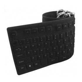 Teclado BRobotix Flexible 801935, Alámbrico, USB, Negro (Español)