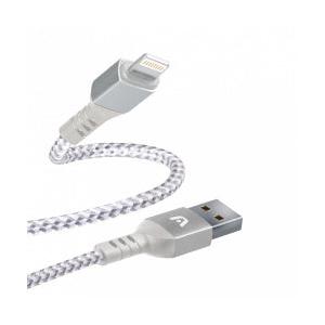 Argomtech Cable USB-A Macho - Lightning Macho, 1.8 Metros, Blanco