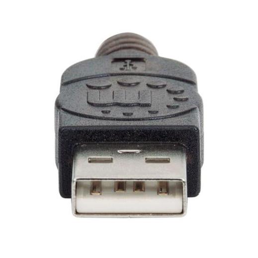 Manhattan Cable de Extensión Activa USB de Alta Velocidad Encadenable, USB A Macho - Hembra, 20 Metros, Negro