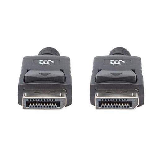 Manhattan Cable de Video DisplayPort 1.2 Macho - DisplayPort 1.2 Macho, 4K, 60Hz, 2 Metros, Negro