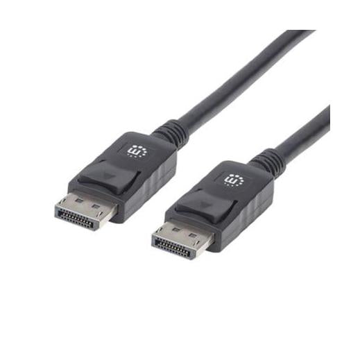 Manhattan Cable de Video DisplayPort 1.2 Macho - DisplayPort 1.2 Macho, 4K, 60Hz, 2 Metros, Negro