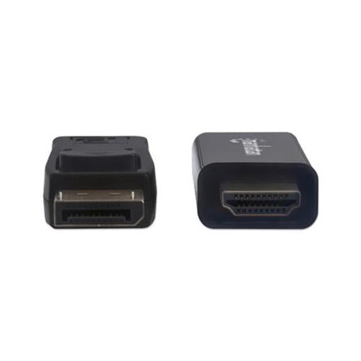 Manhattan Cable DisplayPort 1.1 Macho - HDMI 1.2 Macho, Full HD, 60Hz, 1 Metro, Negro