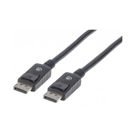 Manhattan Cable DisplayPort 1.2 Macho - DisplayPort 1.2 Macho, 4K, 60Hz, 1 Metro, Negro