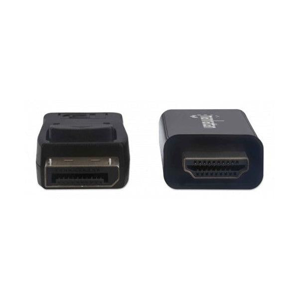 Manhattan Cable DisplayPort 1.2 Macho - HDMI Macho, 1.8 Metros, 4K, 60Hz, Negro