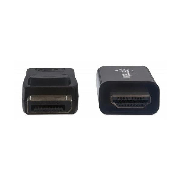 Manhattan Cable DisplayPort 1.2 Macho - HDMI Macho, 4K, 60Hz, 1 Metro, Negro