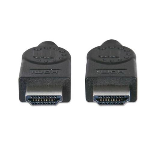 Manhattan Cable HDMI de Alta Velocidad, HDMI Macho - HDMI Macho, 1080p, 3D, 10 Metros, Negro