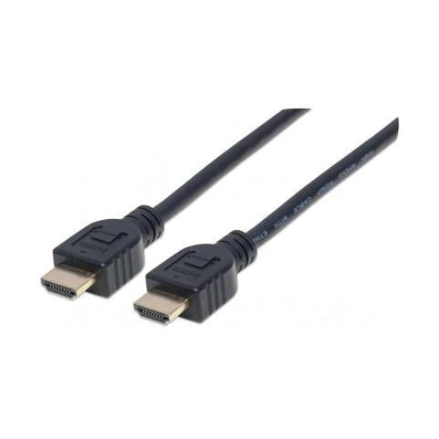 Manhattan Cable HDMI Macho - HDMI Macho, 4K, 60Hz, 2 Metros, Negro