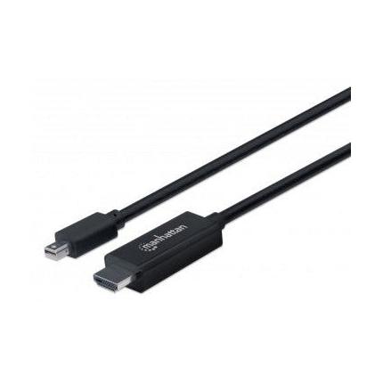 Manhattan Cable Mini DisplayPort 1.1 Macho - HDMI Macho, 1080p, 60Hz, 1.8 Metros, Negro