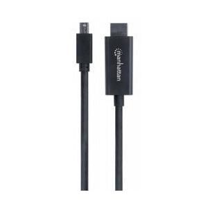 Manhattan Cable Mini DisplayPort 1.2 Macho - HDMI Macho, 4K, 60Hz, 1 Metro, Negro