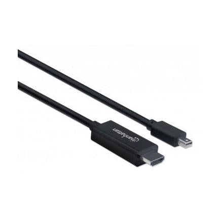 Manhattan Cable Mini DisplayPort 1.2 Macho - HDMI Macho, 4K, 60Hz, 1 Metro, Negro