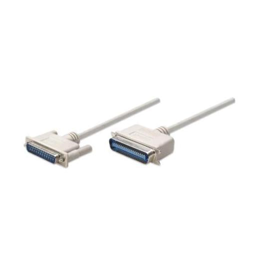 Manhattan Cable para Impresora, DB25 Macho - CEN36 Macho, 1.8 Metros, Blanco
