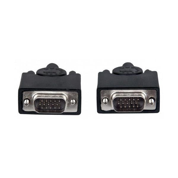 Manhattan Cable para Monitor SVGA 8mm, VGA (D-Sub) Macho - VGA (D-Sub) Macho, 15 Metros, Negro