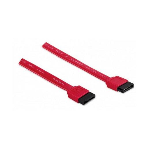 Manhattan Cable SATA-SATA, 50cm, Rojo