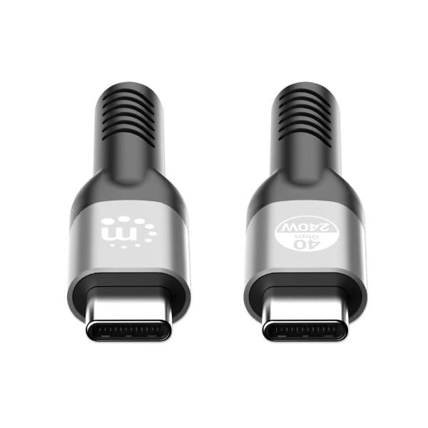 Manhattan Cable Thunderbolt 4 USB-C 3.0 Macho - USB-C 3.0 Macho, 1 Metro, Negro