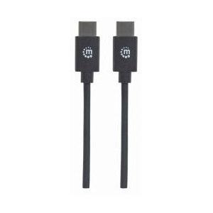 Manhattan Cable USB 3.0 Macho - USB 3.0 Macho, 1 Metro, Negro