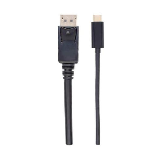 Manhattan Cable USB C Macho - DisplayPort Macho, 2 Metros, Negro
