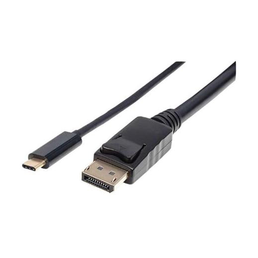 Manhattan Cable USB C Macho - DisplayPort Macho, 2 Metros, Negro