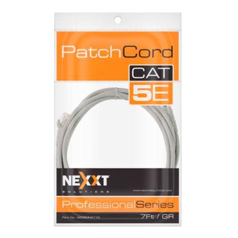 Nexxt Solutions Cable Patch Cat5e UTP RJ-45 Macho - RJ-45 Macho 2.1 Metros Gris
