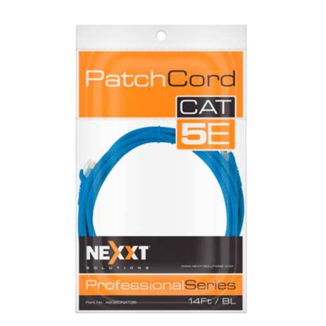Nexxt Solutions Cable Patch Cat5e UTP RJ-45 Macho - RJ-45 Macho 4.2 Metros Azul