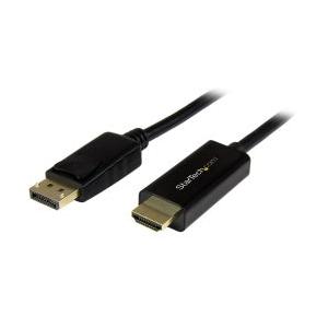 StarTech.com Cable DisplayPort 1.2 Macho - HDMI Macho, 4K, 30Hz, 2 Metros, Negro