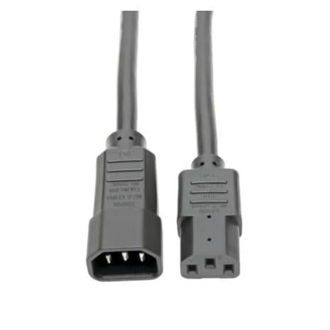 Tripp Lite by Eaton Cable de Poder C13 coupler Macho - C14 coupler Hembra, 3 Metros, Negro