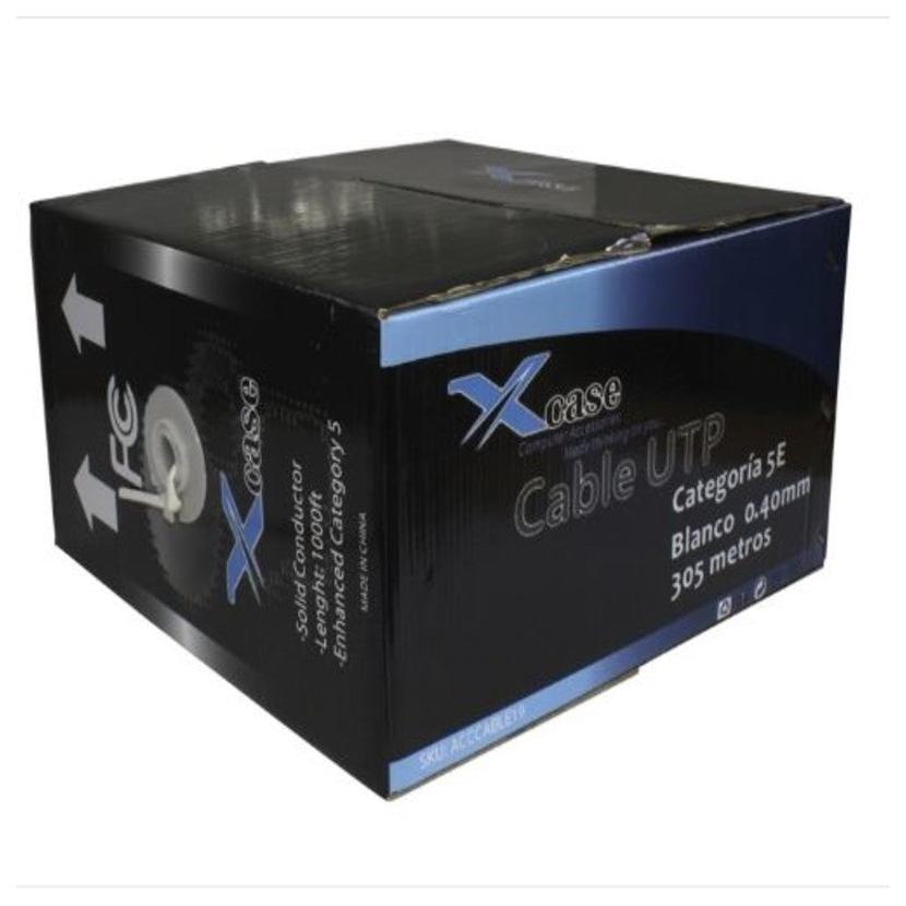 Bobina de Cable Ethernet Cat5e, UTP, 305 Metros X-Case