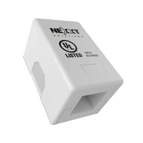 Caja de Montaje Nexxt Solutions Superficial 1 Puerto RJ45 Cat5e Blanco