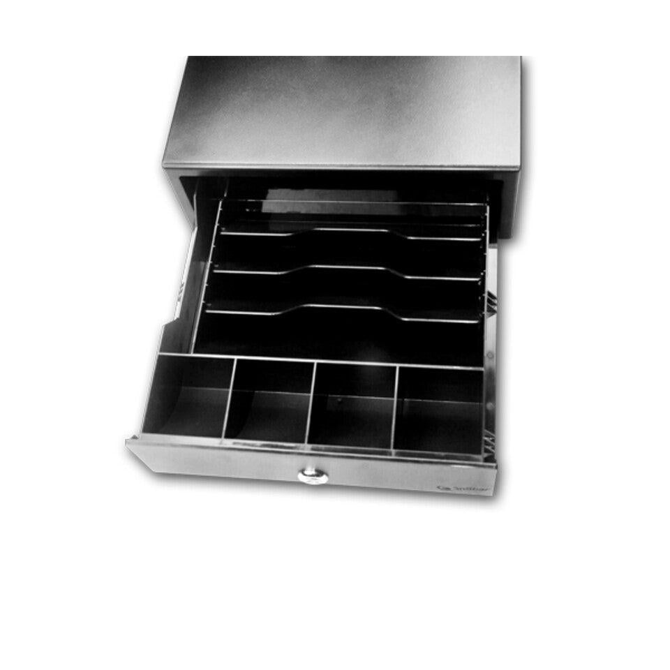 Cajón de Dinero 3nStar CD200 con Llave, 1.04Kg, Negro