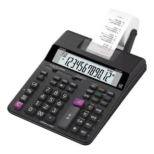 Calculadora Sumadora Casio Hr-200rc De Escritorio Negra