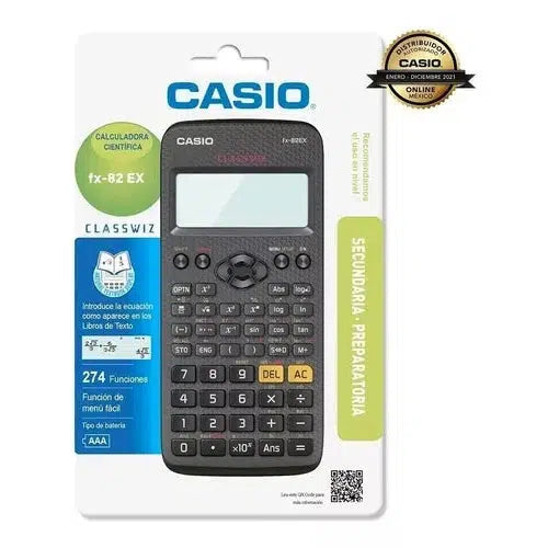 Calculadora Científica Casio Fx-82ex Classwiz 274 Funciones