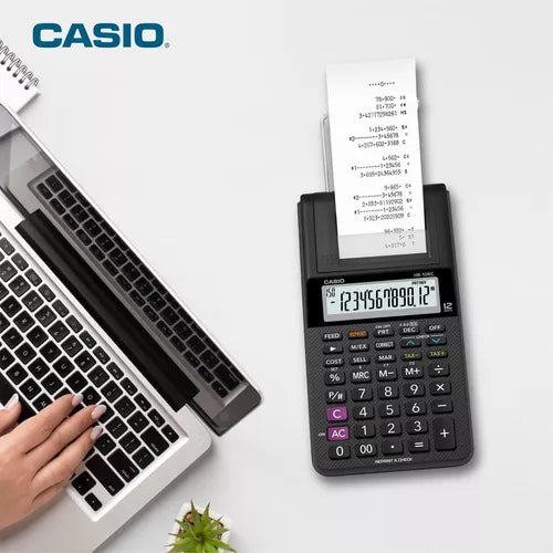 Calculadora Sumadora Casio Hr-10rc De Escritorio Negra