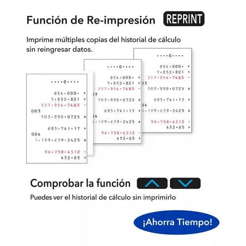 Calculadora Sumadora Casio Hr-10rc De Escritorio Negra