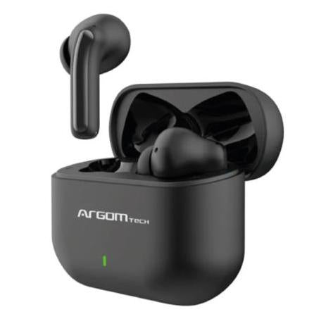 Audifonos Argomtech Inalámbricos Skeipods E85 Control Táctil Resistente al Agua Carga Rápida Bluetooth 5.3 Color Negro