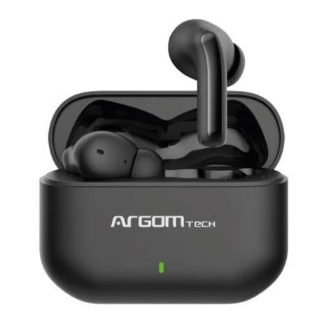 Audifonos Argomtech Inalámbricos Skeipods E85 Control Táctil Resistente al Agua Carga Rápida Bluetooth 5.3 Color Negro