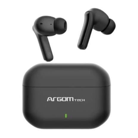 Audifonos Argomtech Inalámbricos Skeipods E85 Control Táctil Resistente al Agua Carga Rápida Bluetooth 5.3 Color Negro