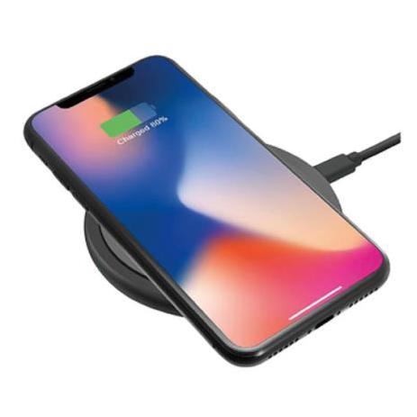 Cargador Inalámbrico Argomtech 10W Carga Rápida 90x90x10mm Micro USB Cable 1.2m Color Negro