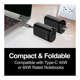 Cargador para Pared VOLTA P8 GAN III, 20V, 1x USB 2.0, 2x USB-C, Negro ArgomTech