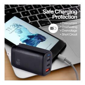 Cargador para Pared VOLTA P8 GAN III, 20V, 1x USB 2.0, 2x USB-C, Negro ArgomTech