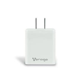 Vorago Cargador de Pared AU-350, 20W, 1x USB-A/1x USB-C, Blanco