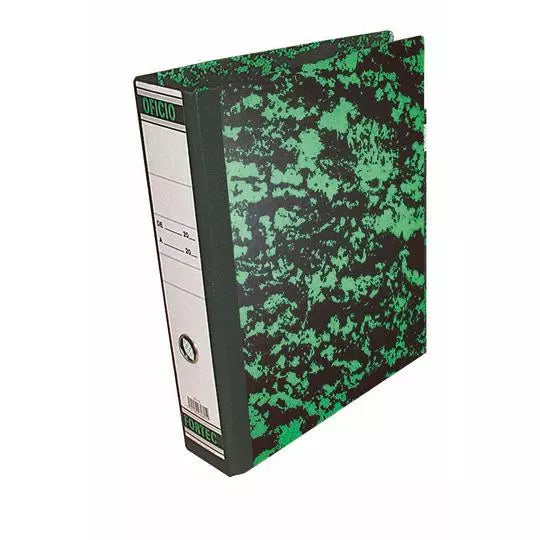 Registrador clásico Fortec oficio colorverde marmoleado